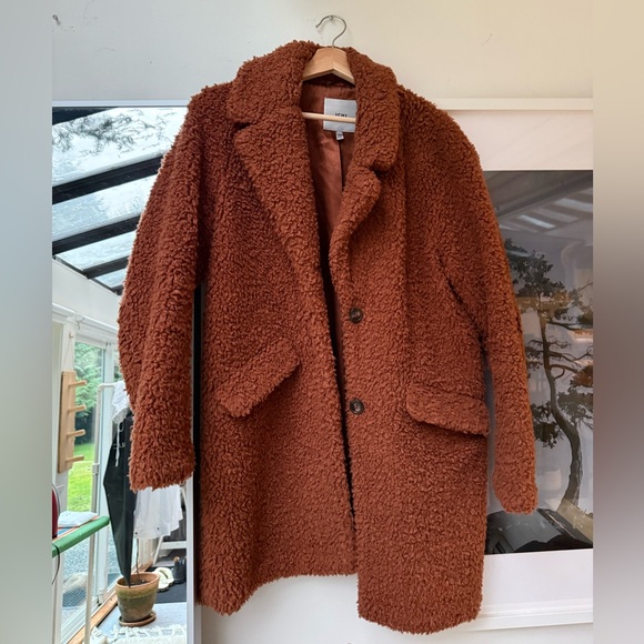 ICHI Jackets & Blazers - ICHI Women's Teddy Jacket in Brown